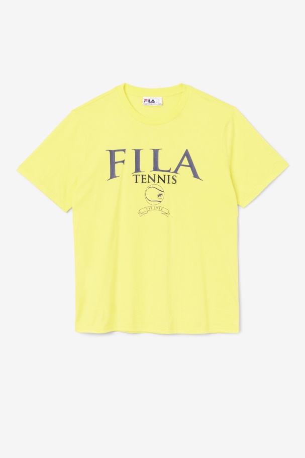 Saran Tee Fila UK Yellow/Navy