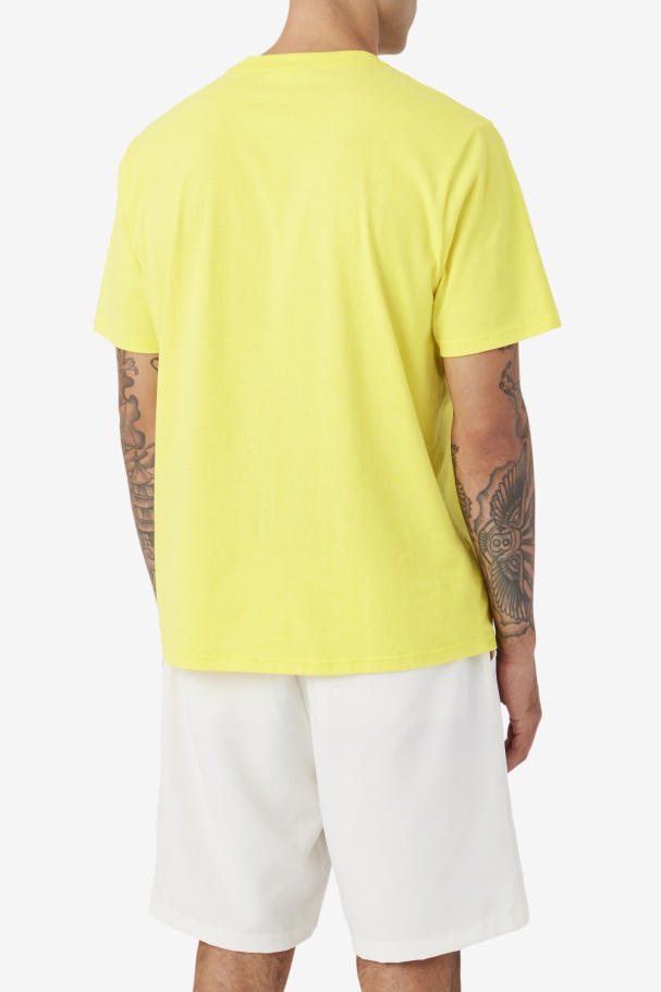 Saran Tee Fila UK Yellow/Navy