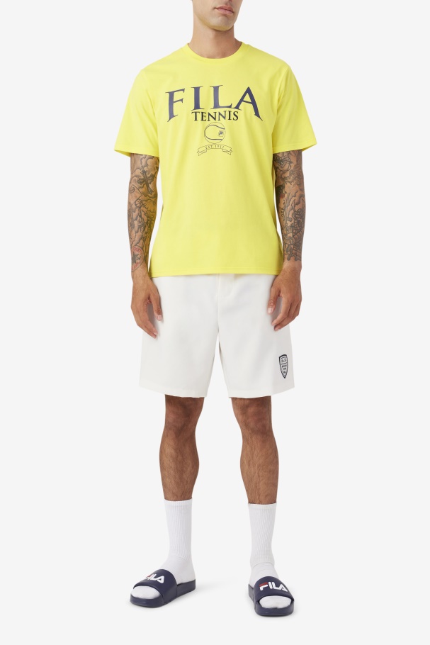 Saran Tee Fila UK Yellow/Navy