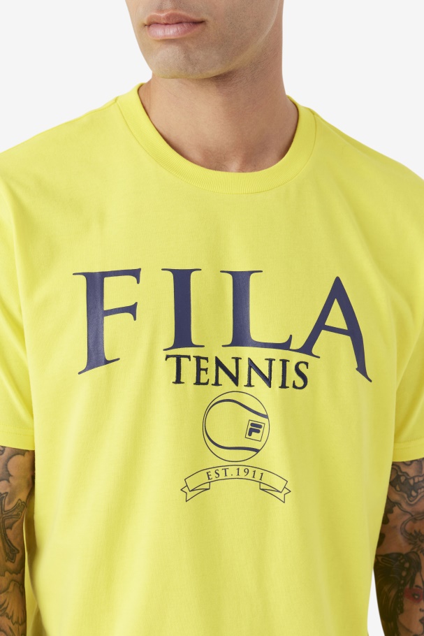 Saran Tee Fila UK Yellow/Navy