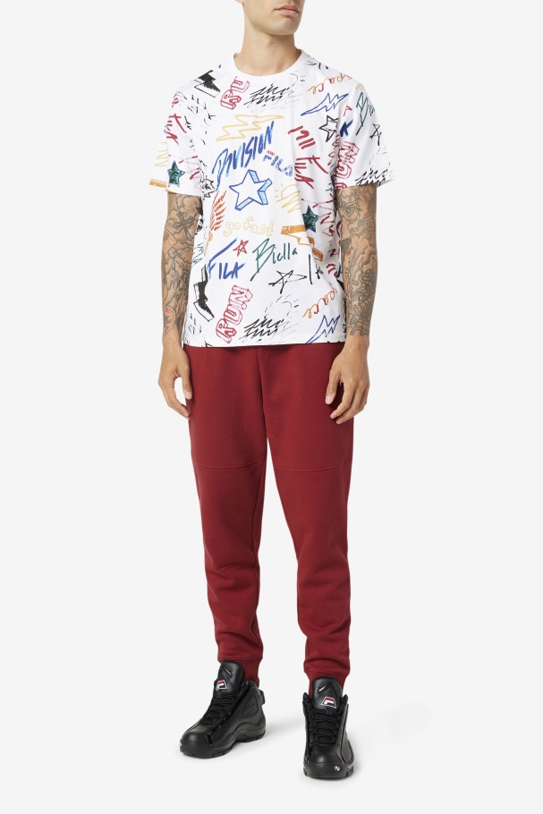 White Fila UK Hiransh Tee