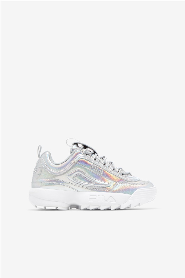 Iridescent Little Kids' Disruptor 2 Premium Iri Fila UK