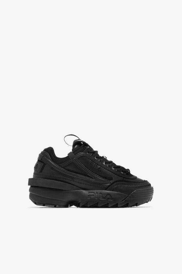 Black Fila UK Little Kids' Disruptor 2 Exp