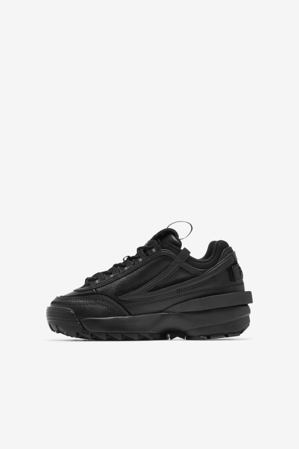 Black Fila UK Little Kids\' Disruptor 2 Exp