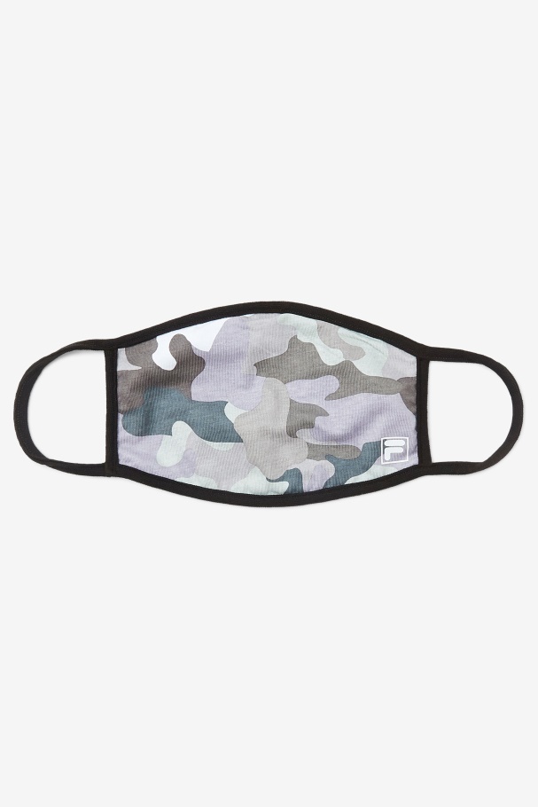 Grey Camouflage Face Mask Grey Camo Fila UK