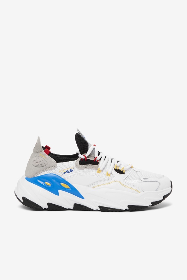 Men's Ray Tacer Evo 2 White/Black/Blue Fila UK