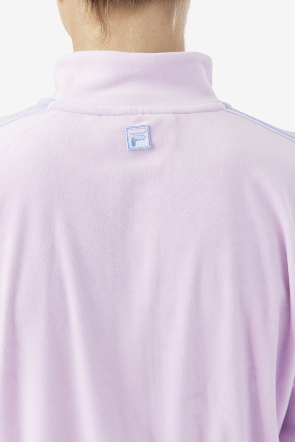 Valery Velour Jacket Fila UK Orchid/Blue/White