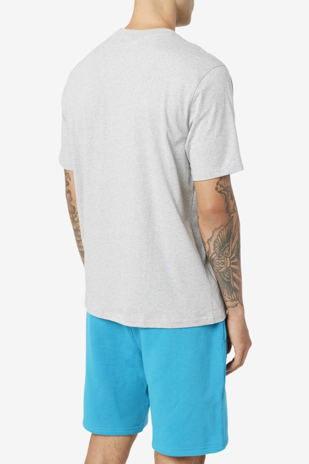 Curtis Pocket Tee Fila UK Light Grey Marl