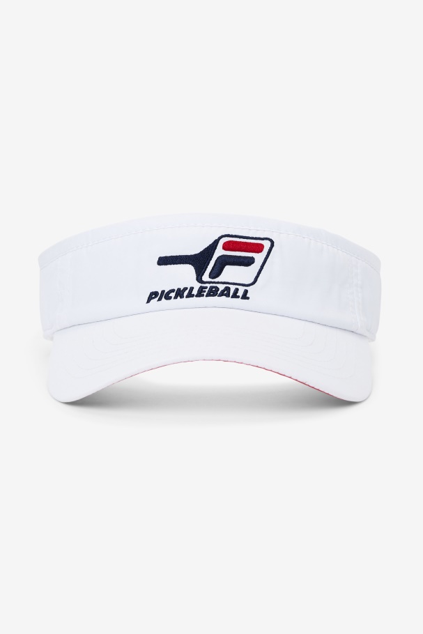 Pickleball Visor Fila UK White/Red
