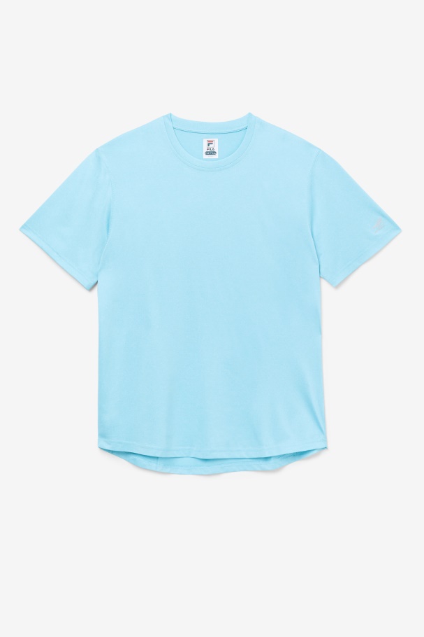 Blue Fish Heather Fila UK Pickleball Scallop Hem Crew