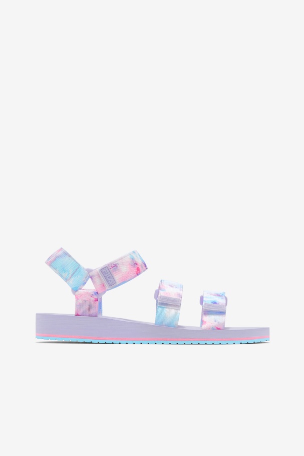 Women's Drifter Ts Tie Dye Fila UK Multi/White/Purple Heather
