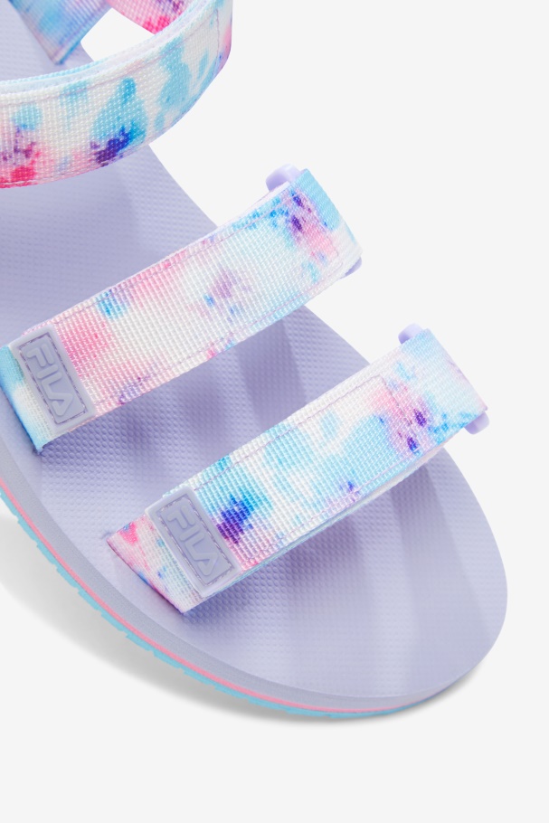 Women\'s Drifter Ts Tie Dye Fila UK Multi/White/Purple Heather