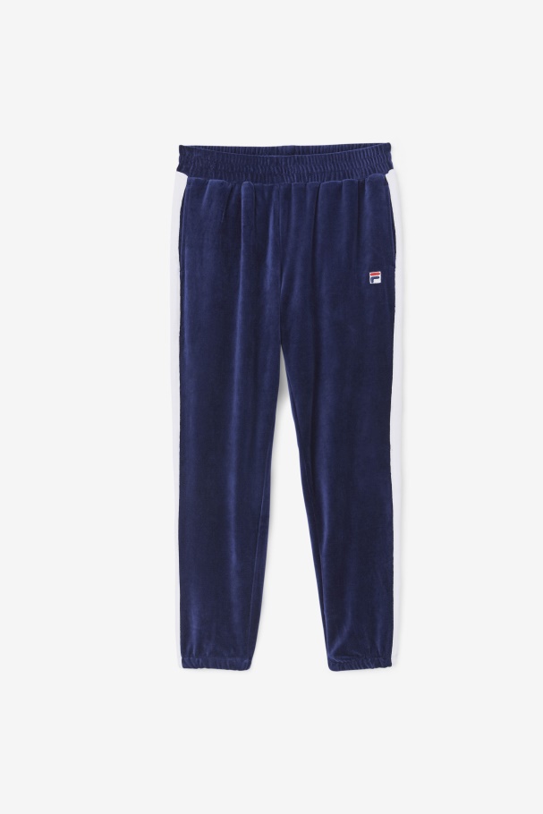 Brice Velour Pant Navy/White/Red Fila UK