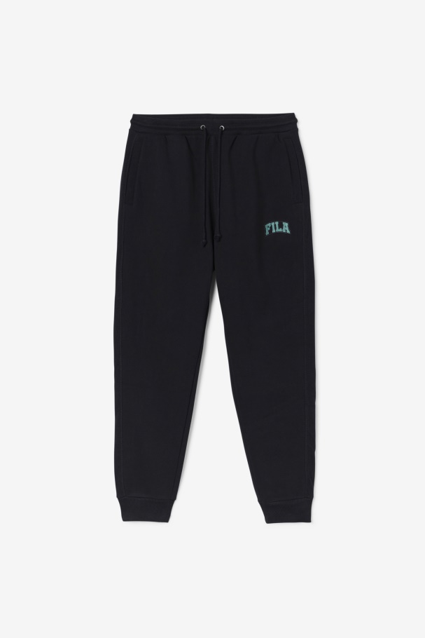 Black/Blue Spruce Fila UK Trent Jogger