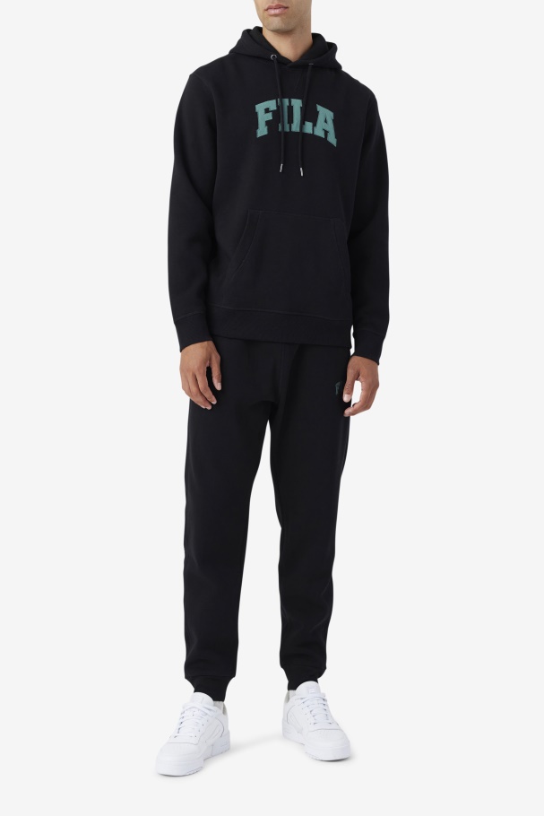 Black/Blue Spruce Fila UK Trent Jogger