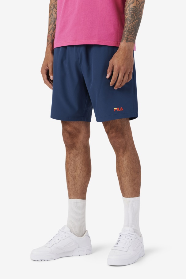 Ravini Short Navy/Yellow/Cherry Tomato Fila UK