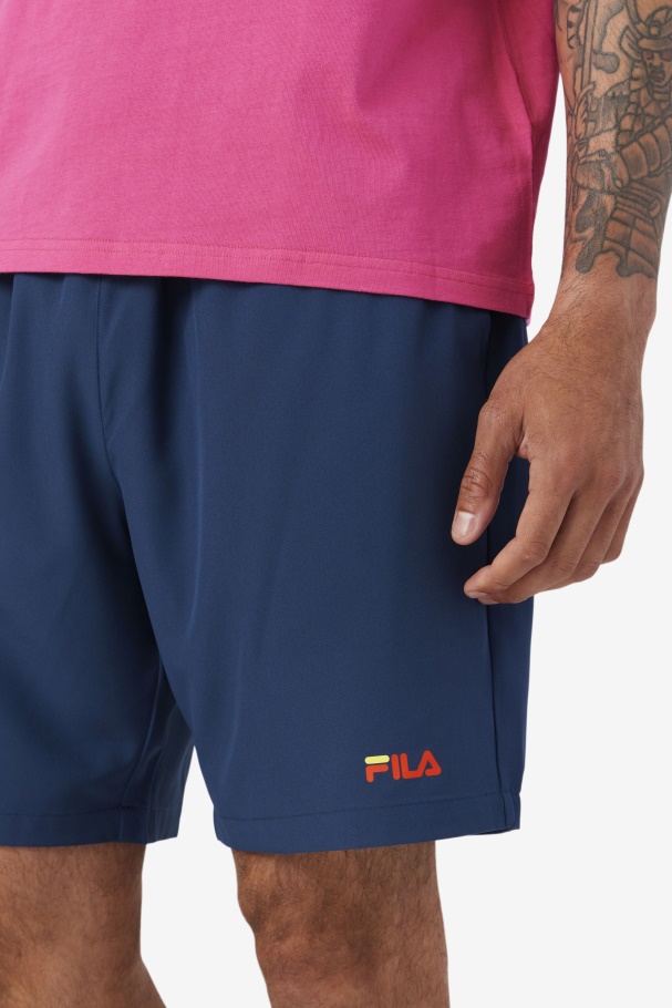 Ravini Short Navy/Yellow/Cherry Tomato Fila UK