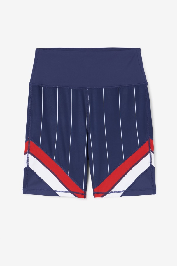 Yareli Bike Short Navy/Red/White Fila UK