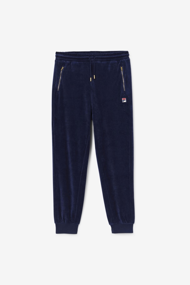 Terence Velour Pant Fila UK Navy