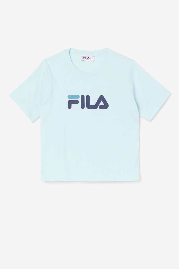 Thea Tee Fila UK Iced Aqua/Navy/Biscay Bay