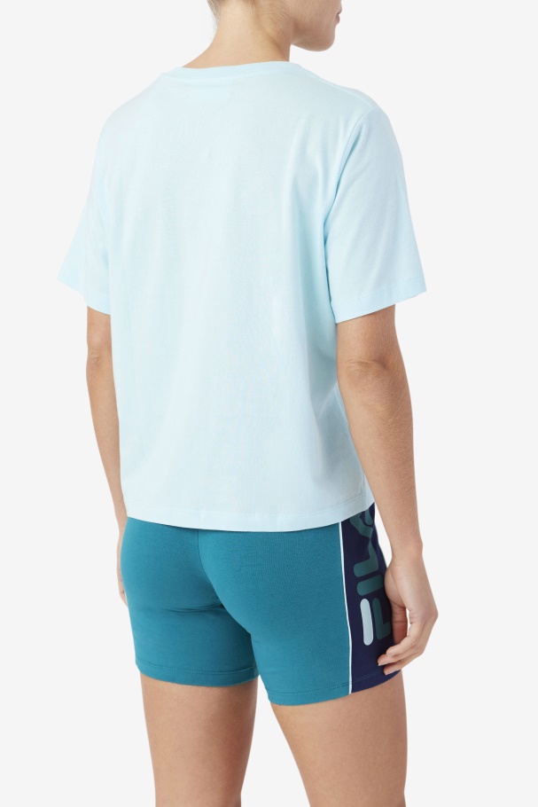 Thea Tee Fila UK Iced Aqua/Navy/Biscay Bay