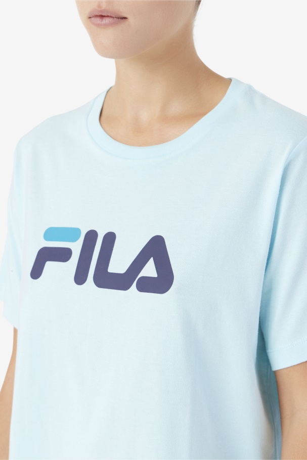 Thea Tee Fila UK Iced Aqua/Navy/Biscay Bay
