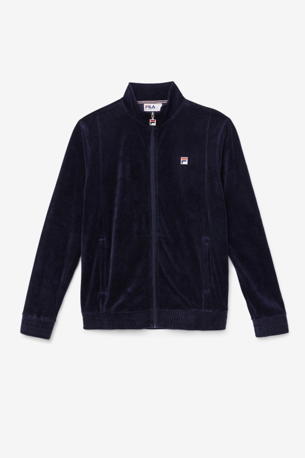 Fila UK O-Fit Velour Jacket Navy