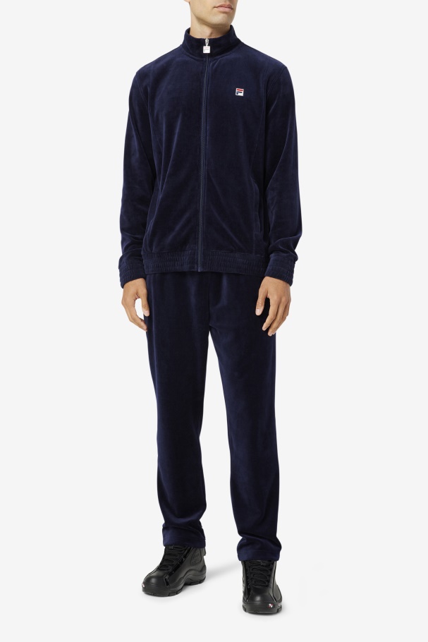 Fila UK O-Fit Velour Jacket Navy