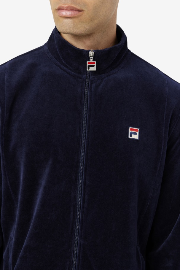 Fila UK O-Fit Velour Jacket Navy