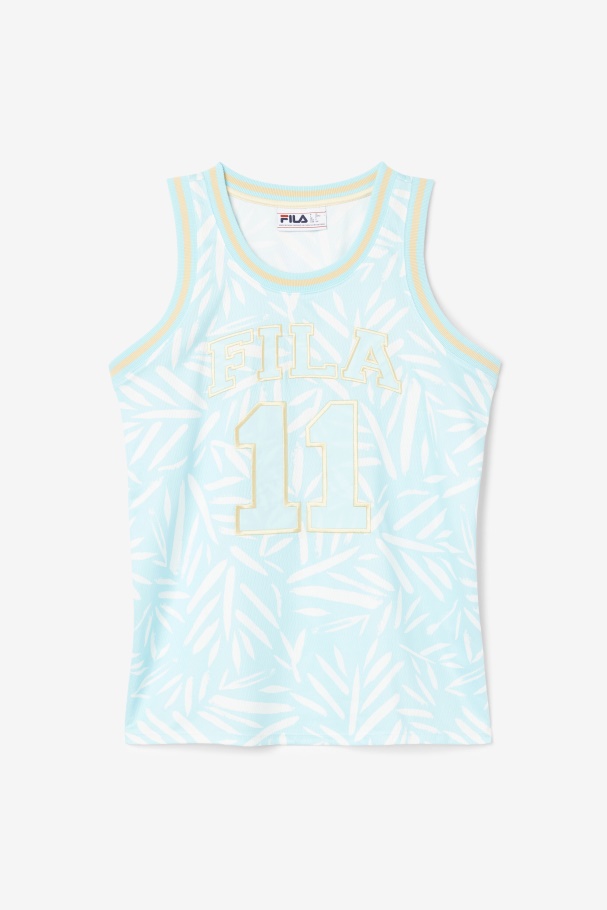 Fila UK Blue/White Quincy Basketball Jersey