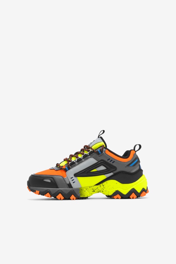 Big Kids\' Oakmont TR Fila UK Orange/Black/Safety