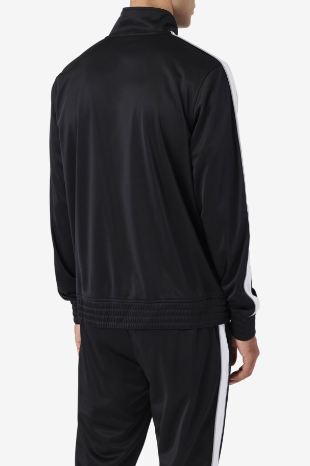 Black/White/Monument Runi Track Jacket Fila UK