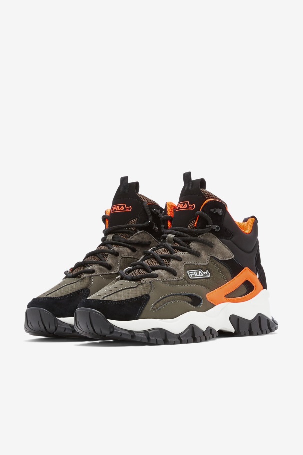 Tarmac/Black/Orange Men\'s Ray Tracer TR 2 Mid Fila UK
