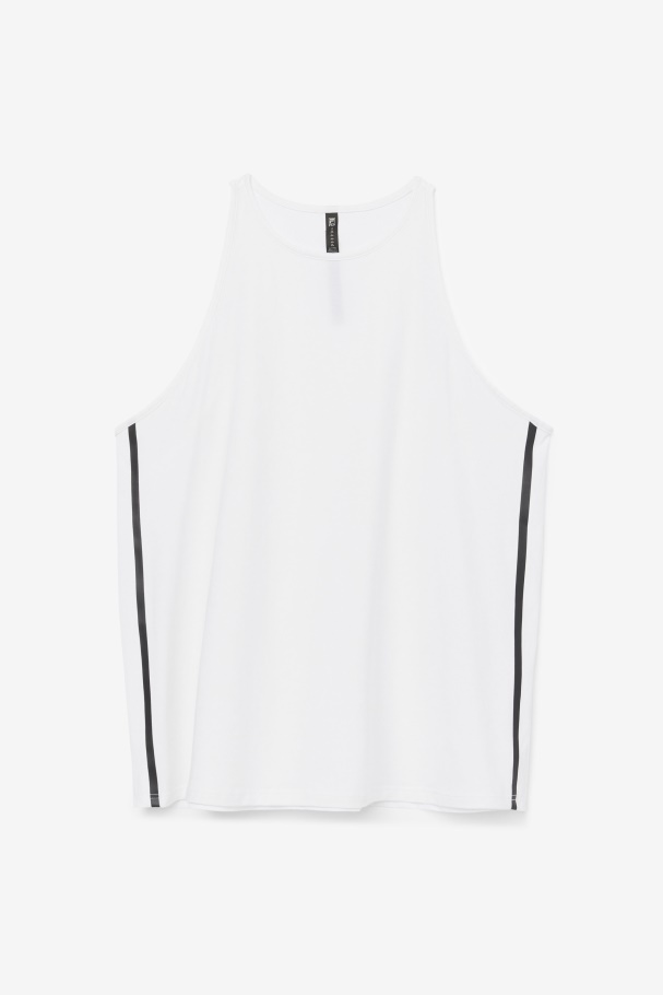 White/White Heather/Black Fila UK Fi-Lux Loose Tank Top