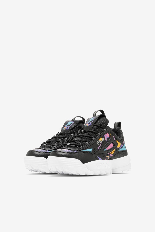 Black/Bubblegum/White Fila UK Little Kids\' Disruptor 2 Premium