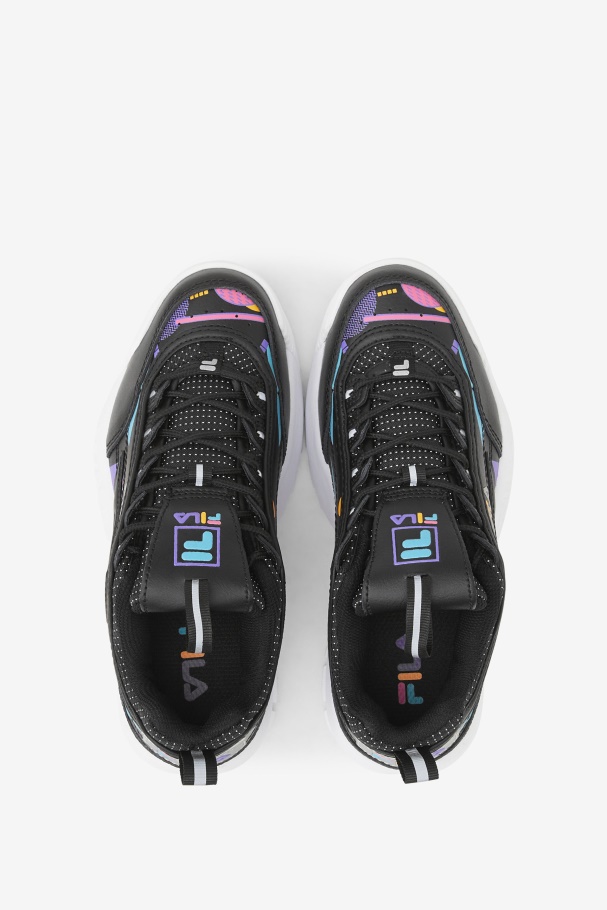 Black/Bubblegum/White Fila UK Little Kids\' Disruptor 2 Premium