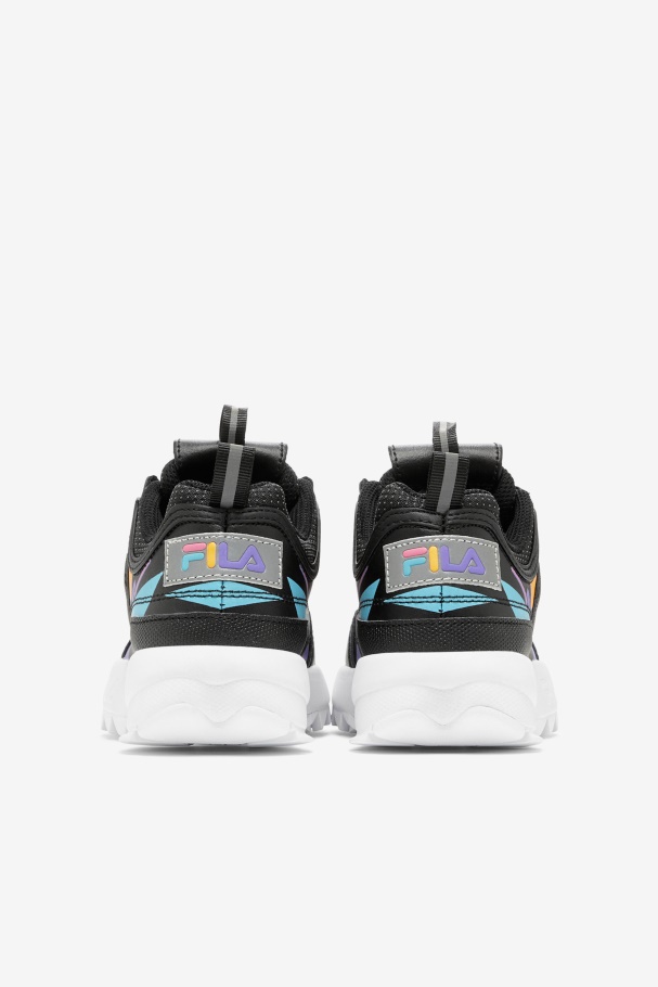 Black/Bubblegum/White Fila UK Little Kids\' Disruptor 2 Premium