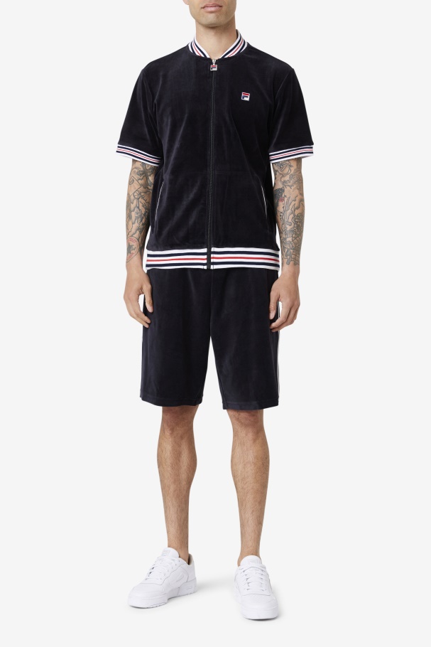 Estudio Velour Jacket Black/White Fila UK
