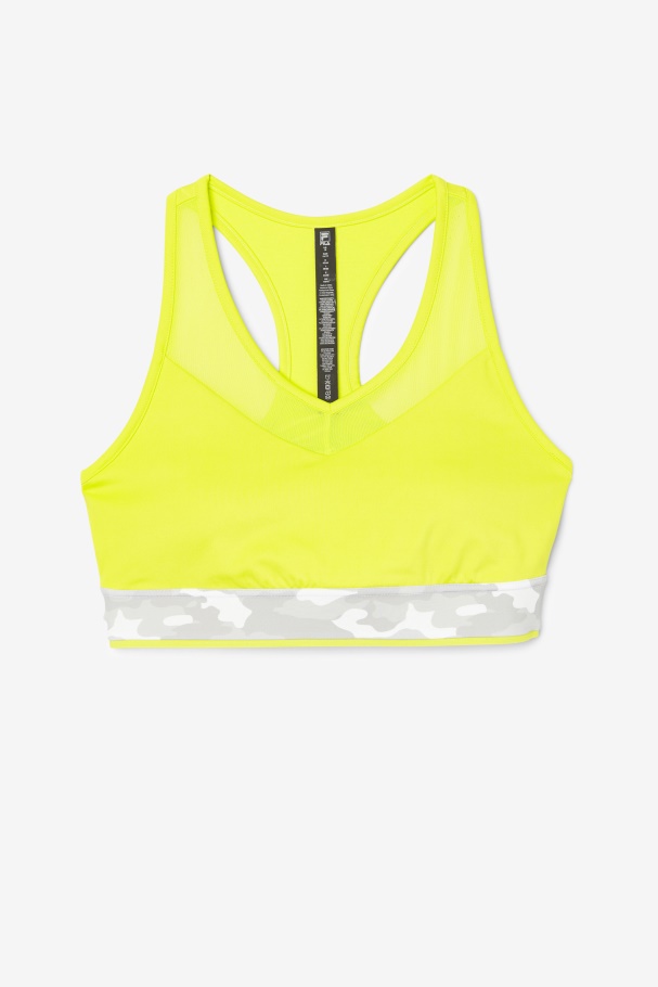 Sulphur Fila UK Uplift Racerback Bra Top