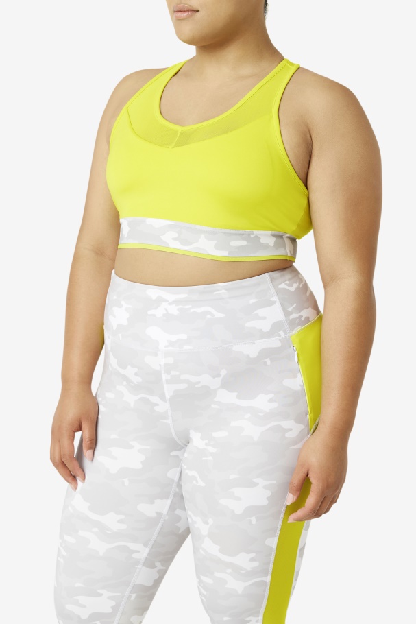 Sulphur Fila UK Uplift Racerback Bra Top