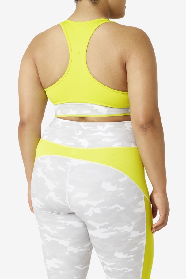 Sulphur Fila UK Uplift Racerback Bra Top