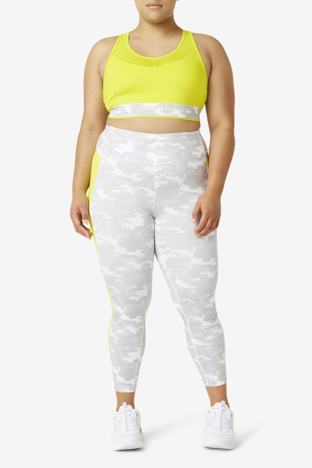 Sulphur Fila UK Uplift Racerback Bra Top