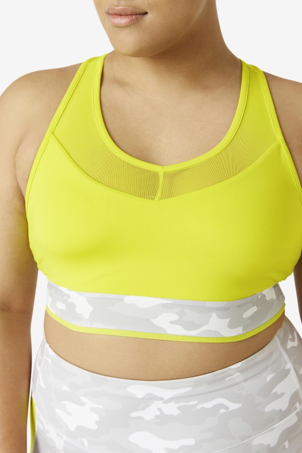 Sulphur Fila UK Uplift Racerback Bra Top