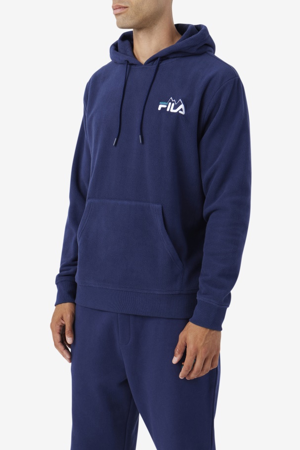 Dinn Hoodie Navy/White/Deep Lake Fila UK
