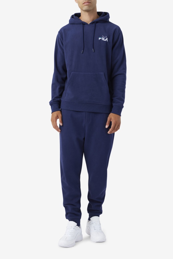 Dinn Hoodie Navy/White/Deep Lake Fila UK