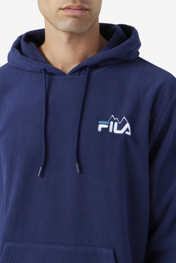 Dinn Hoodie Navy/White/Deep Lake Fila UK