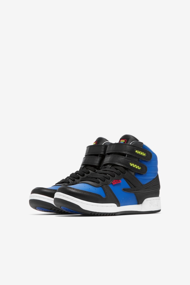Black/Blue/Red Little Kids\' F-14 Fila UK
