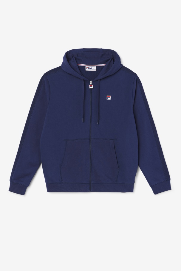 Navy Joey Full Zip Hoodie Fila UK
