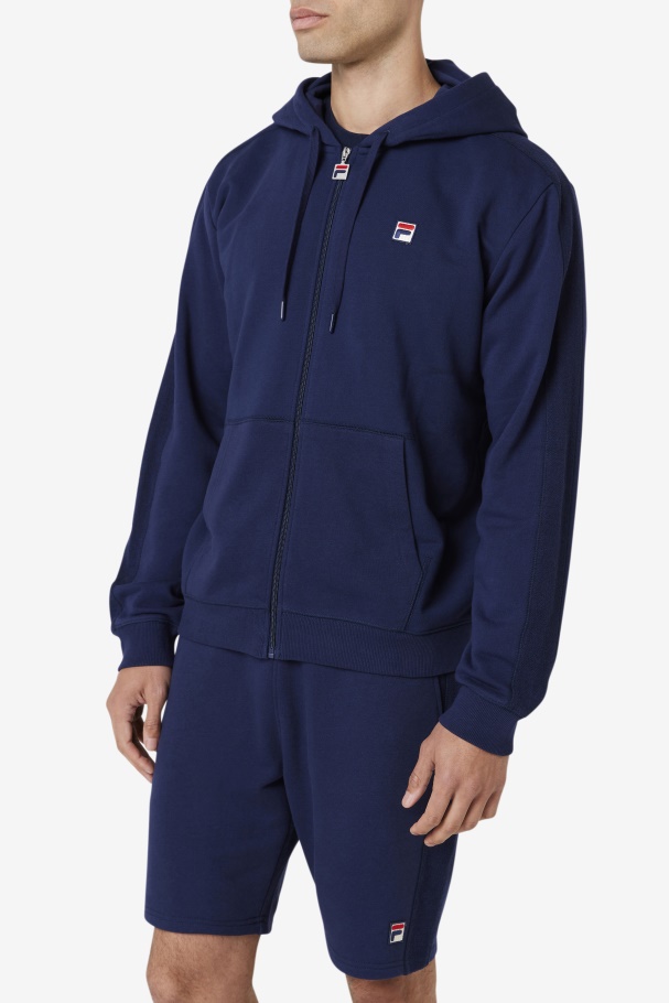 Navy Joey Full Zip Hoodie Fila UK