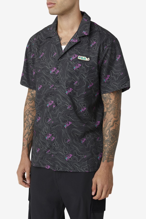 topo caban shirt Fila UK Black